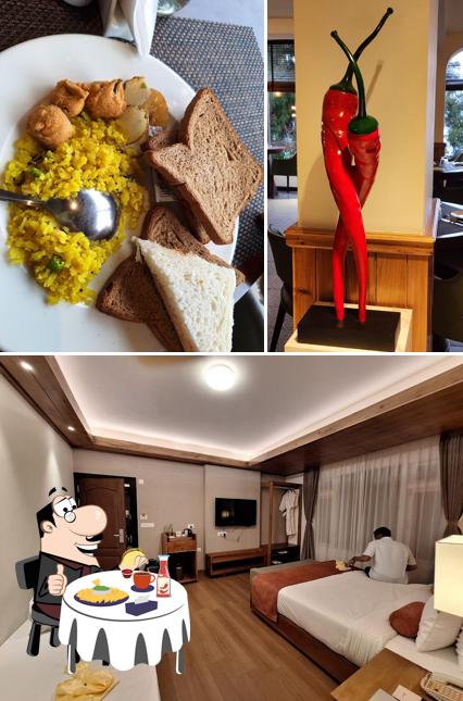 Cheese plate at Grains Pure Veg by Udaan Pine Crest, Pelling