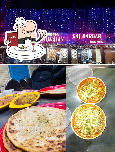 The image of food and interior at Jammu Da Hotel