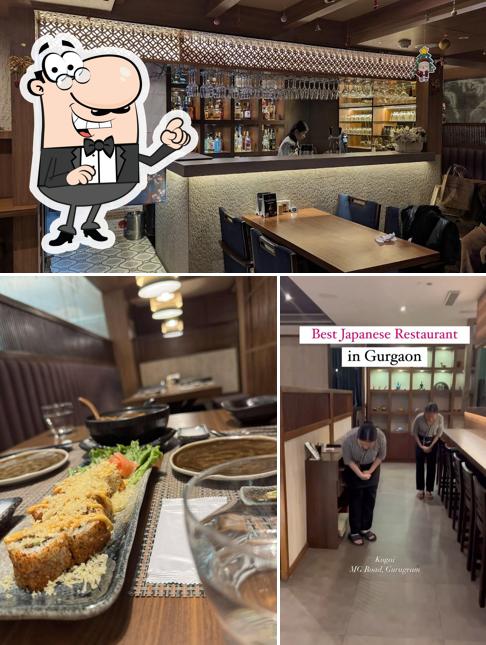 The interior of Kogai- Fine Japanese Dining
