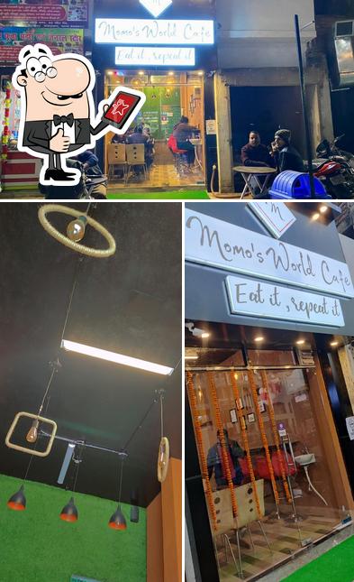 See this picture of Momo's World Cafe
