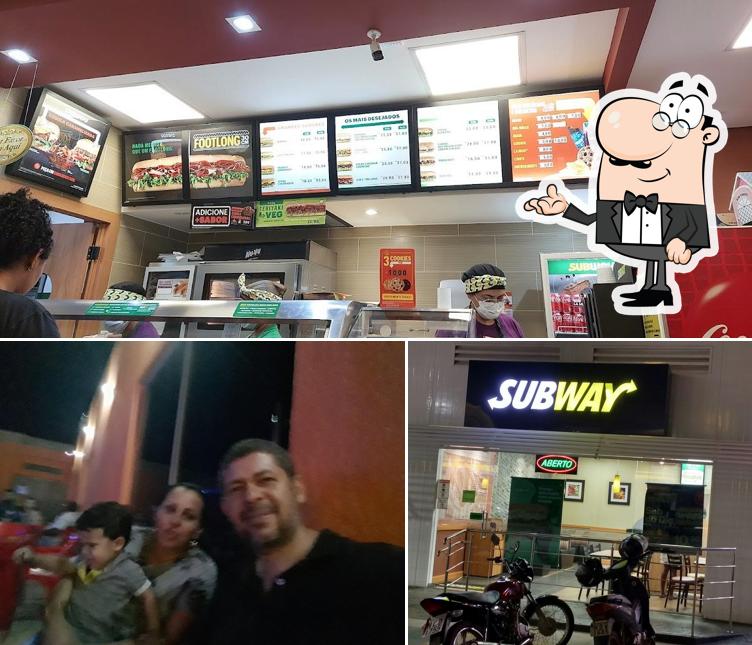 O interior do Subway Guaporé - Porto Velho