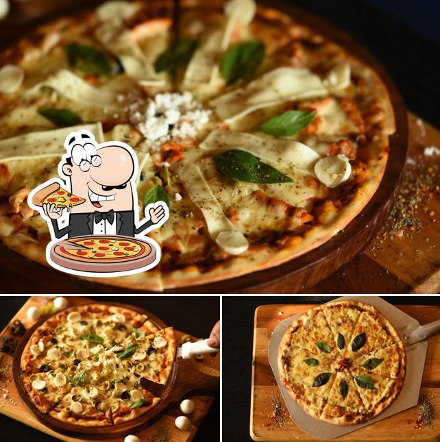 Get various types of pizza Get various types of pizza
