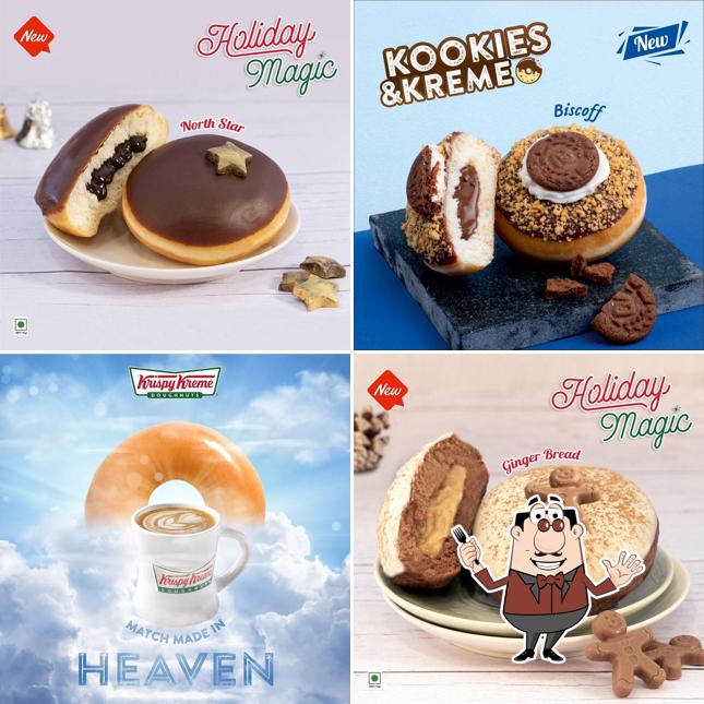 Food at Krispy Kreme Doughnuts & Coffee