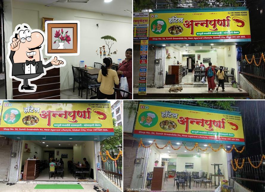 The interior of Annapurna Hotel