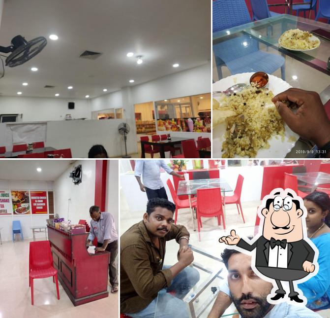 Take a seat at one of the tables at B & B Bakers