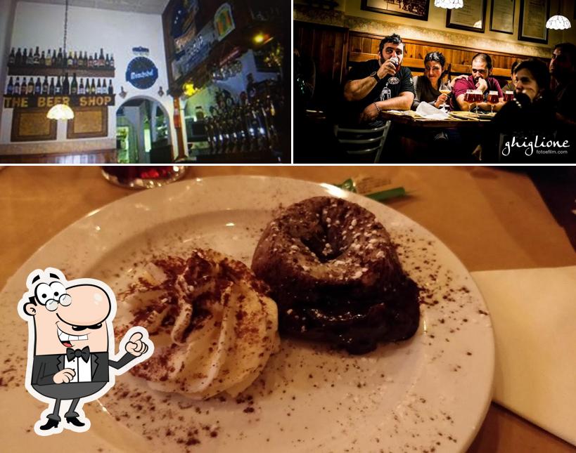 La interni e cibo del ristorante