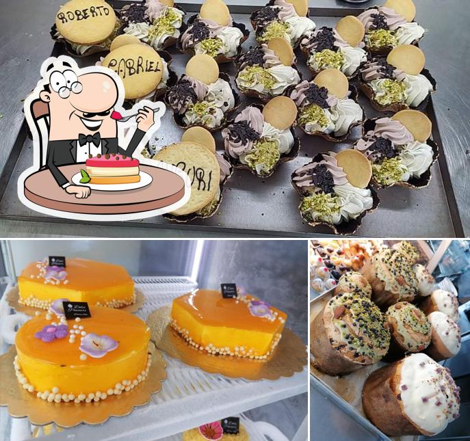 Dolci Pensieri Caffetteria Pasticceria serve un'ampia gamma di dolci
