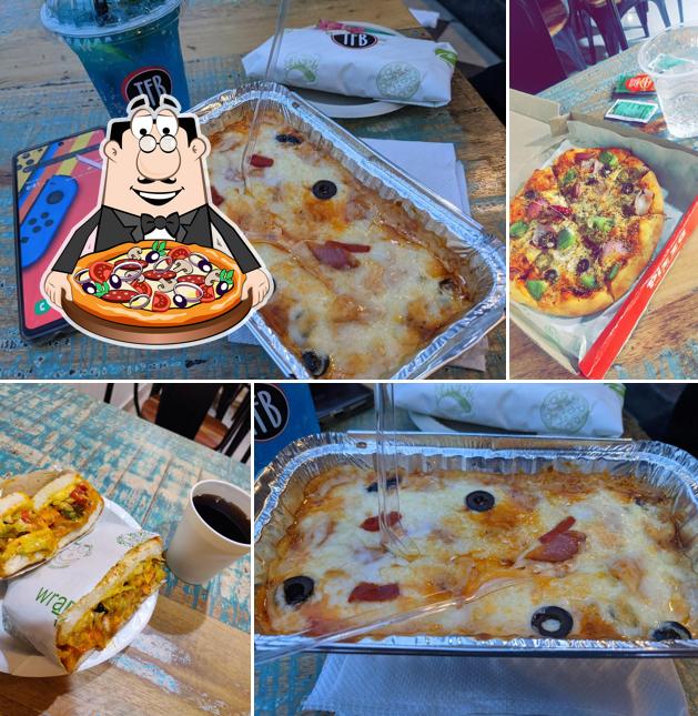 Pick pizza at The Foodies Bar
