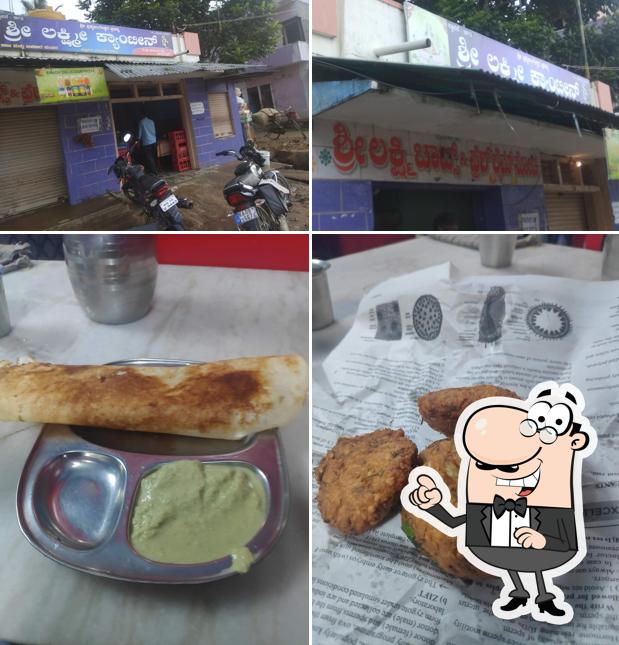 This is the photo showing exterior and food at Sri Lakshmi Canteen