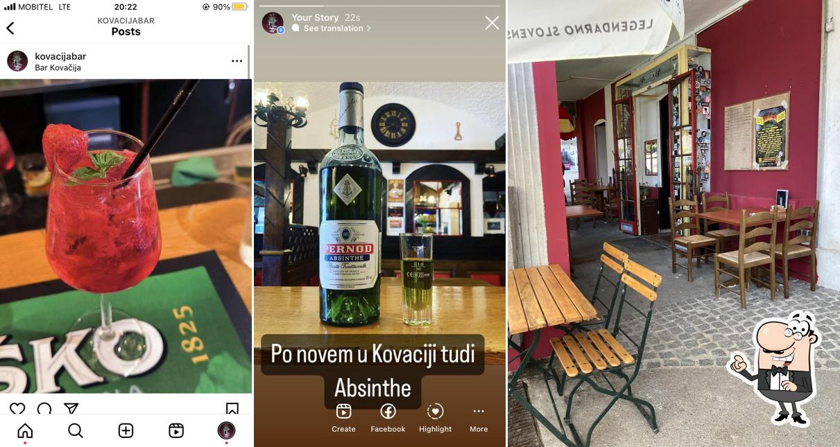 Dai un'occhiata agli interni di Bar Kovačija