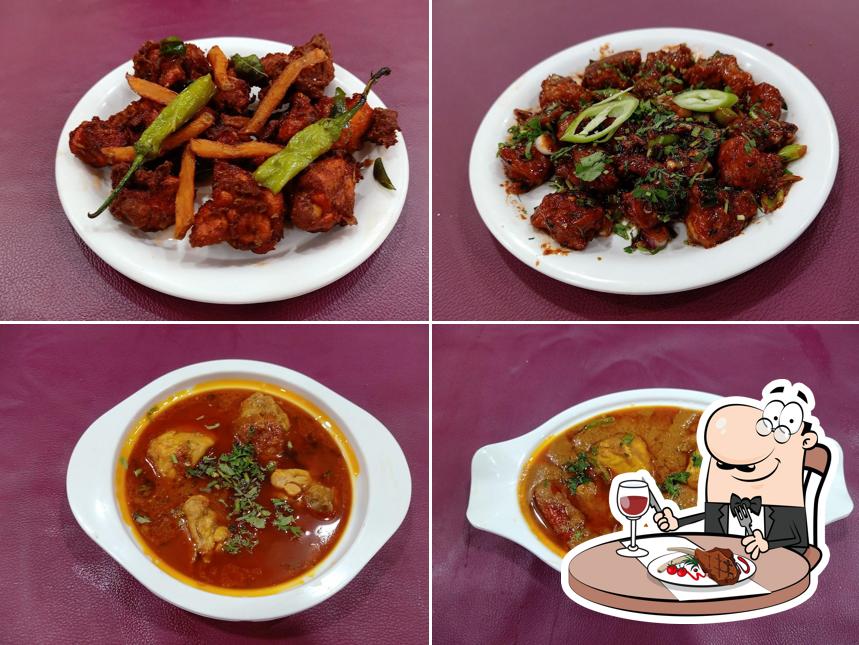 Try out meat dishes at Gulmohar Hotel