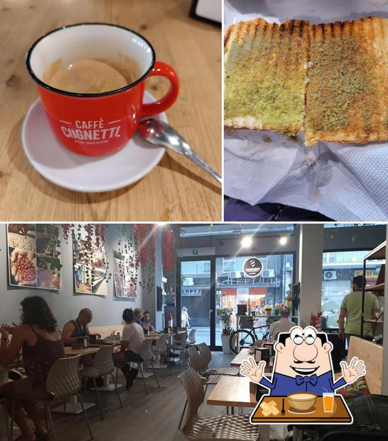 La cibo e interni del ristorante