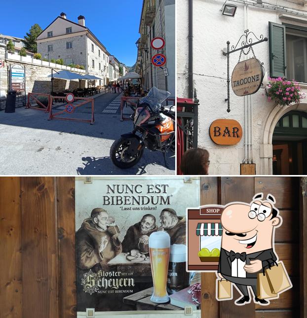 Goditi la vista dall'area esterna di Bar Taccone - eat and drink at 1421