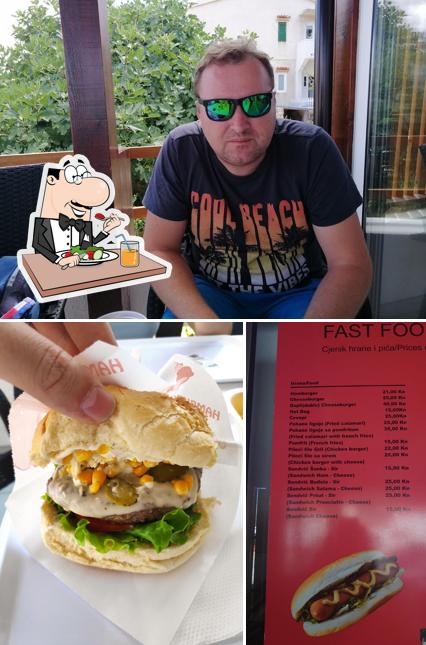 La foto di cibo e interni da Fast food Filip