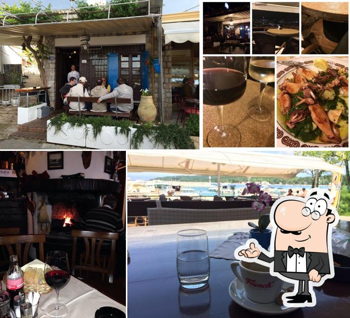 Gli interni di Konoba Rivica