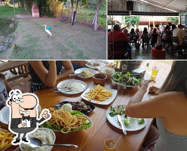 O interior do Pesqueiro Espelho D'água