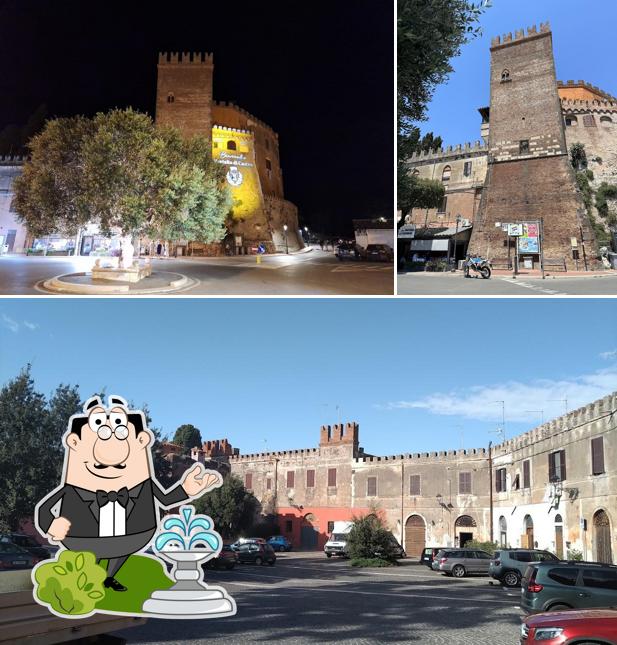 Goditi la vista dall'area esterna di Riva - il mare in trattoria