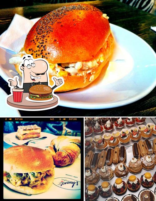 Ordina un hamburger a Vincent - Boulangerie - Pâtisserie - Confiserie - Tea-Room