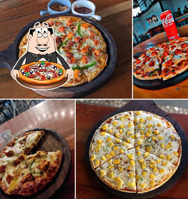Pick pizza at The Story Cafe