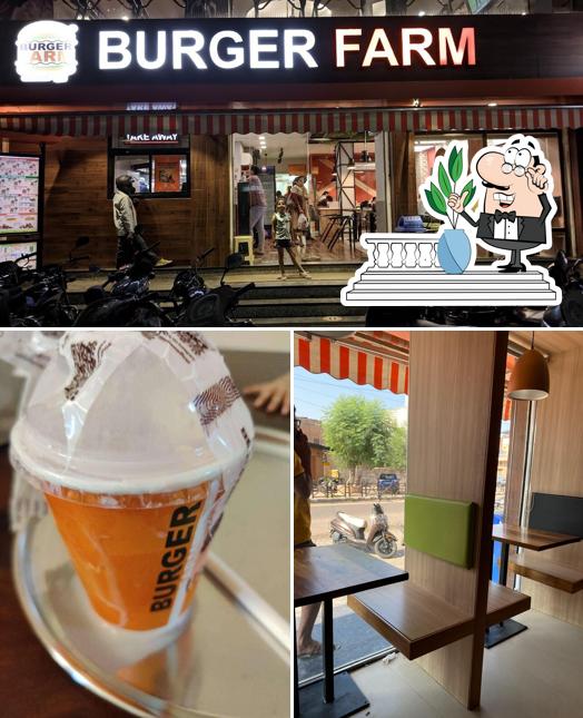 Burger Farm is distinguished by exterior and beverage