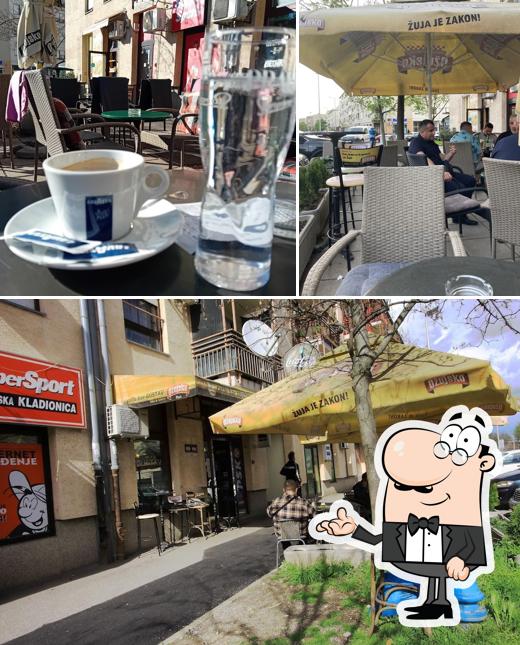 Questa è la immagine che mostra la interni e esterno di Caffe bar Gustav