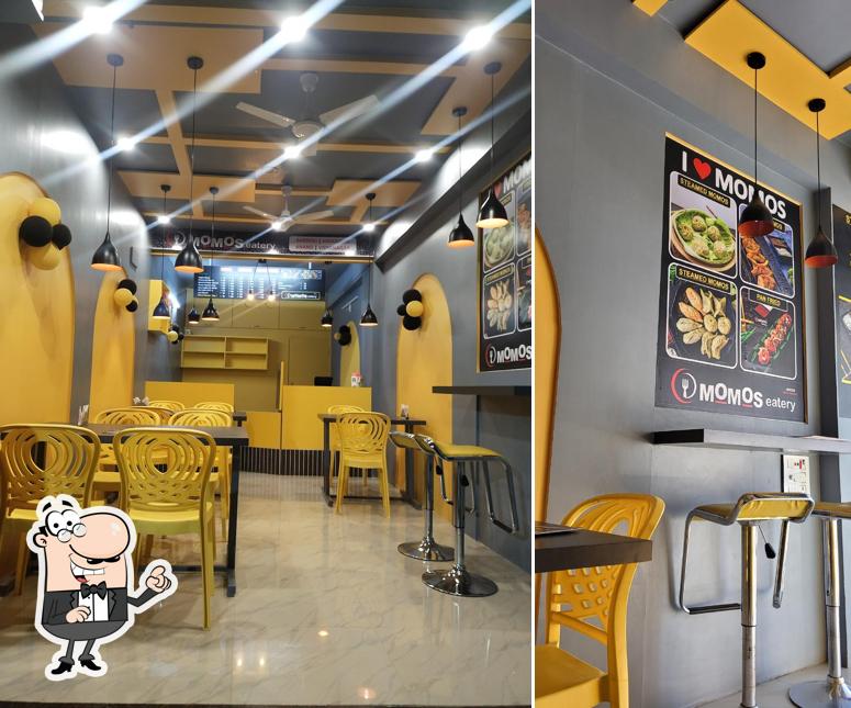 The interior of MOMOS eatery