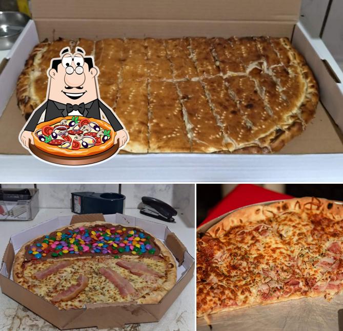 Peça diferentes tipos de pizza