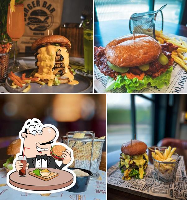 Order a burger at Burger Bar