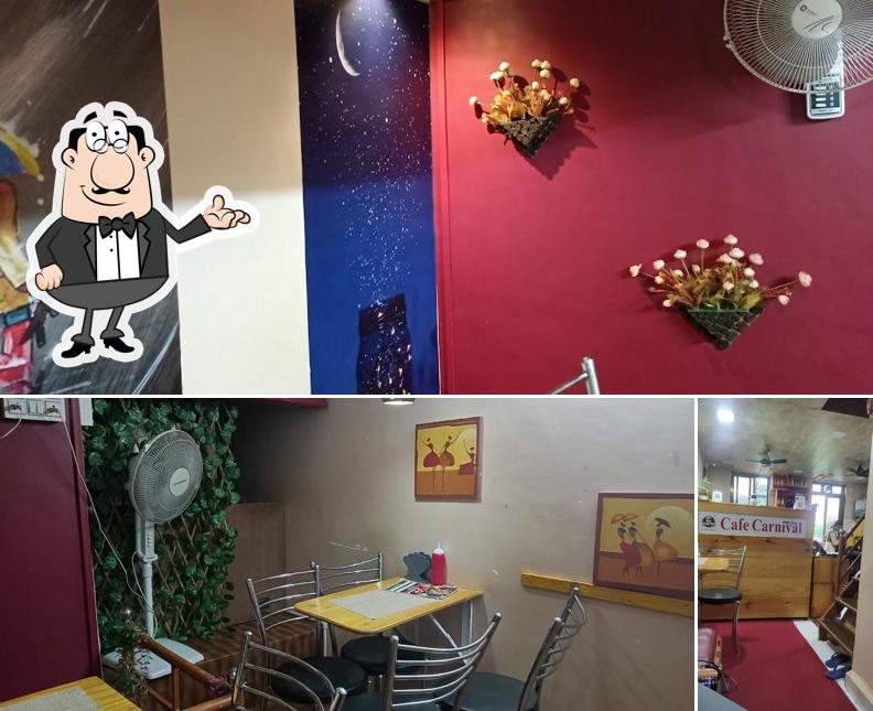 The interior of Cafe Carnival