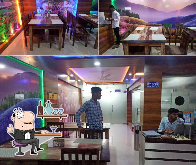 The interior of Maharana View point Restaurant