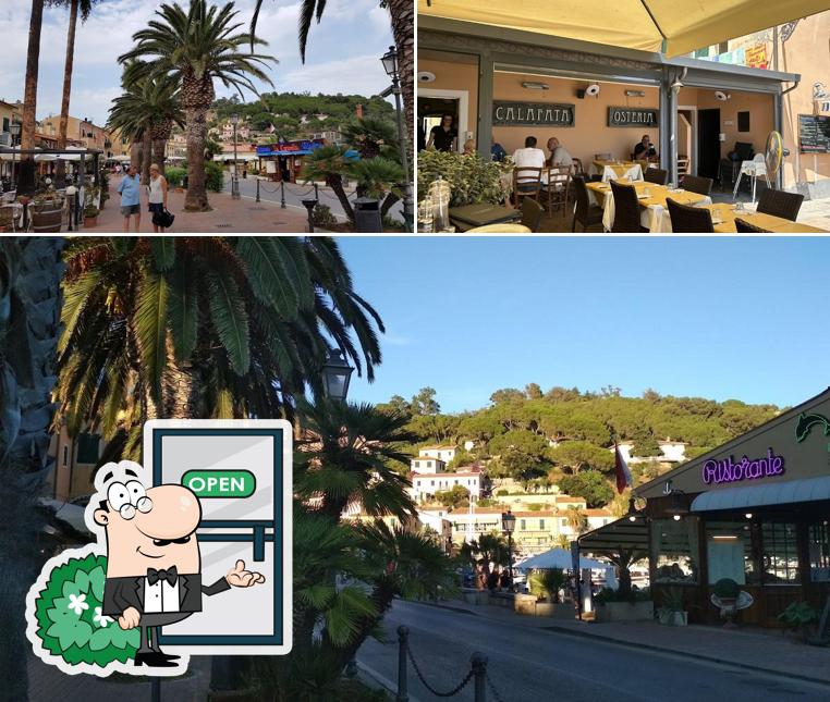 Tra le varie cose da Ristorante Calafata si possono trovare la esterno e interni