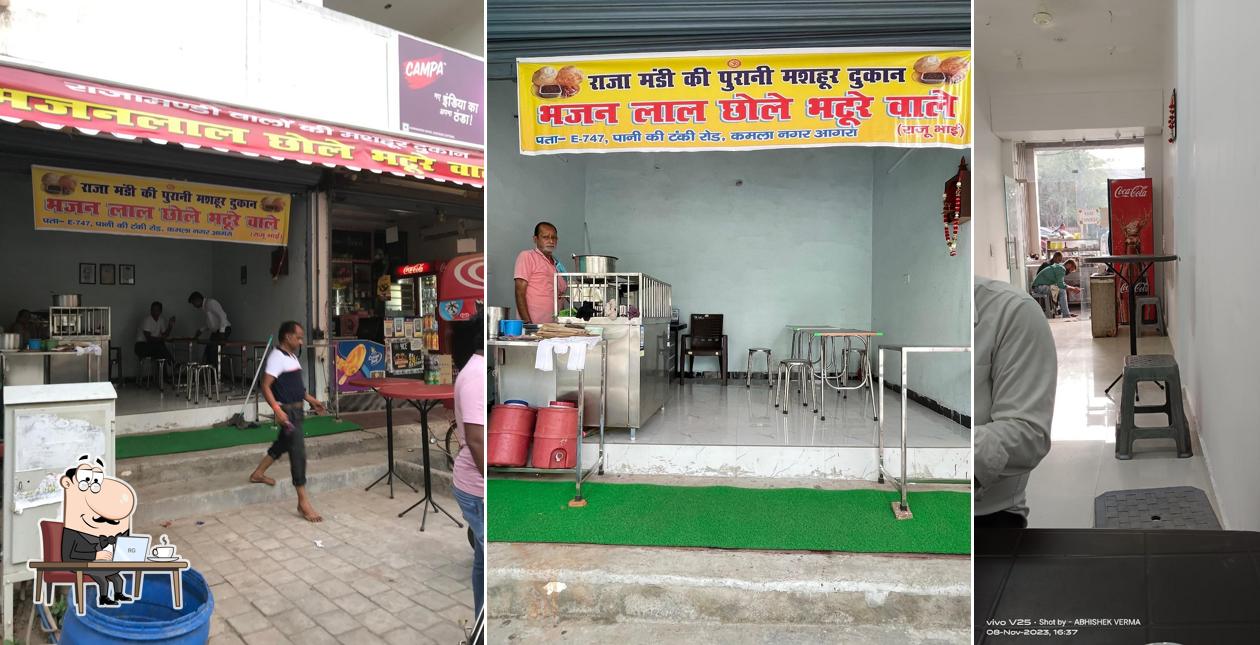 The interior of Bhajan Lal Chole Bhature
