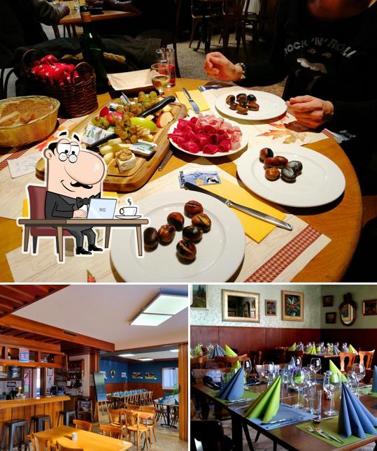 Questa è la immagine che raffigura la interni e cibo di Chez Sandra - Food 4 Life Sàrl