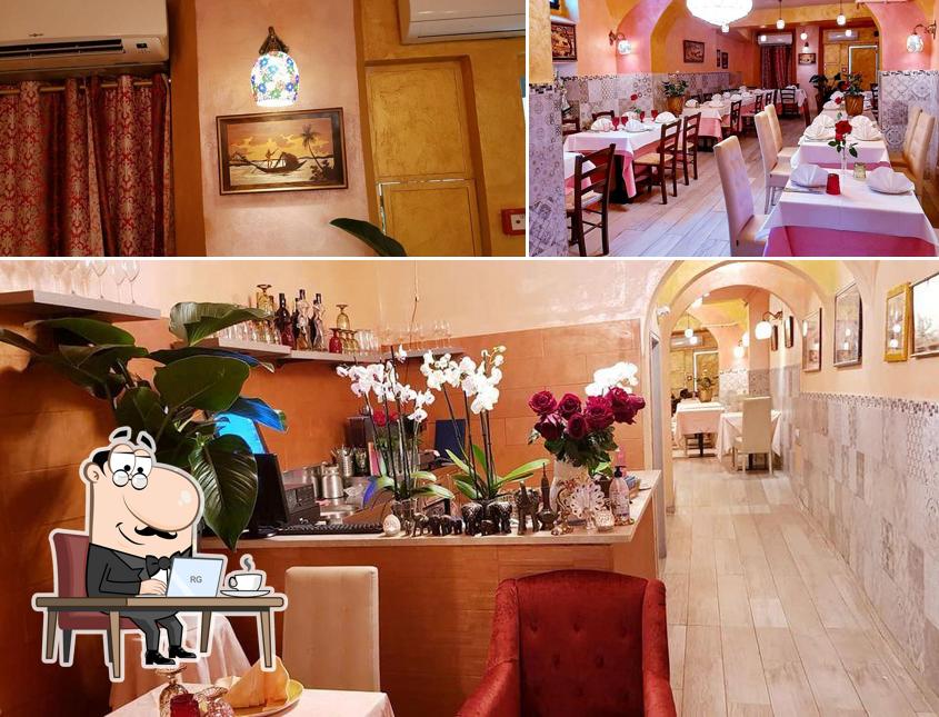 Gli interni di Indian Palace Ristorante indiano a Firenze