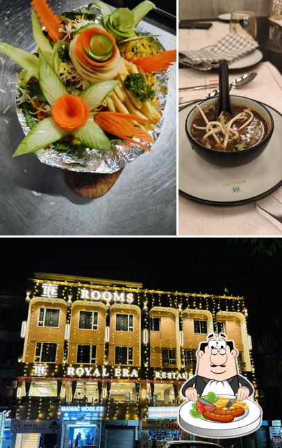 Take a look at the image depicting food and exterior at THE ROYAL ERA RESTAURANT