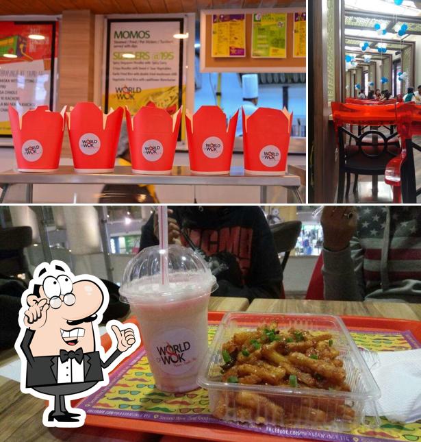 The interior of World of Wok
