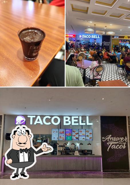 The interior of Taco Bell