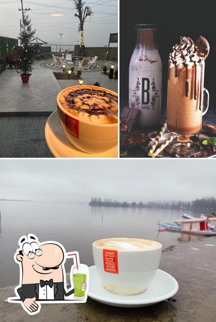 Enjoy a beverage at Barista Diner Dal Lake