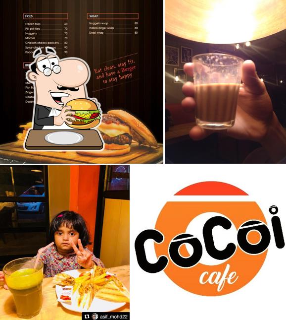 Get a burger at Cocoi Cafe