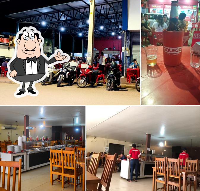 Veja imagens do interior do Galego Espeto Bar