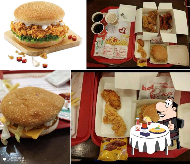 Get a burger at KFC