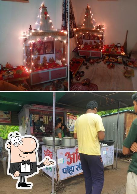 The interior of Anil Poha bhandara