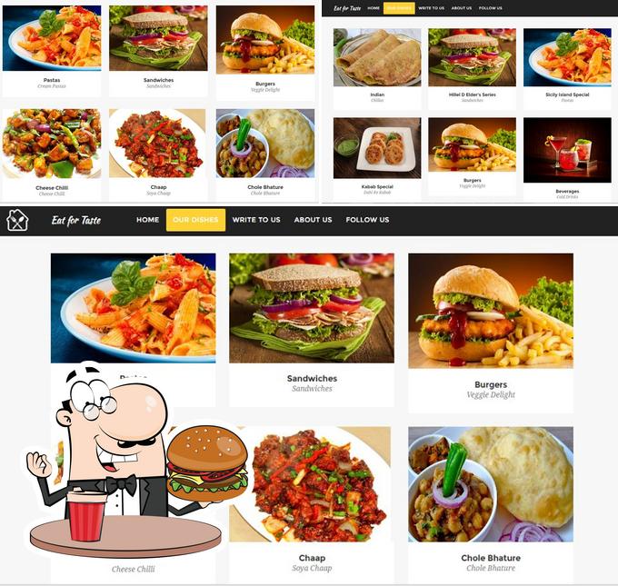 Get a burger at Eat for Taste