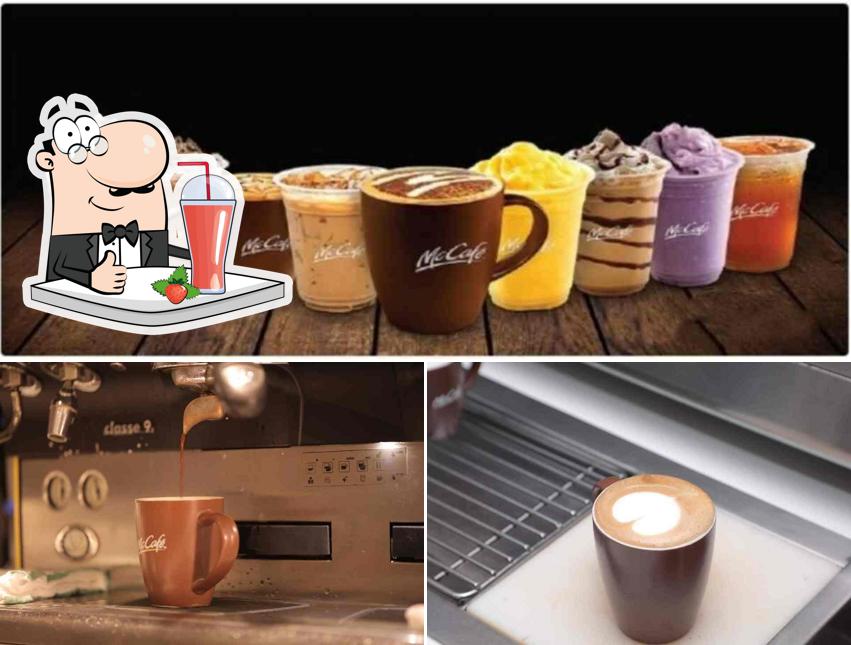 Enjoy a drink at McCafe By McDonald's