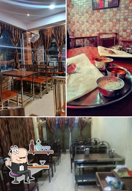 The interior of Vishnu Priya Sweets And Reasturant