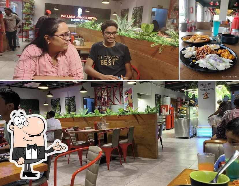 This is the photo displaying interior and food at William John's Pizza Superlative