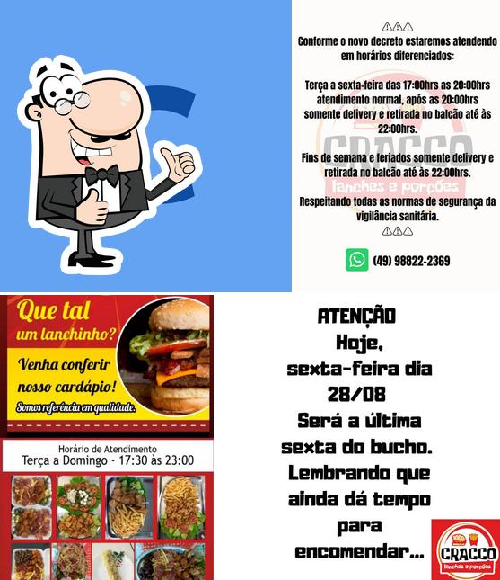 Look at the pic of Cracco Lanches