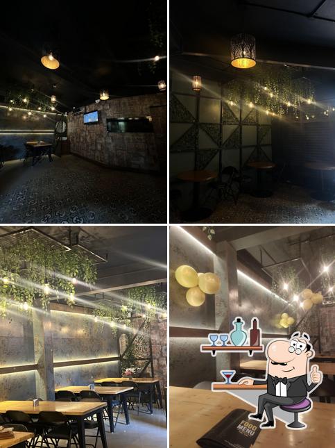 The interior of Grub cafe