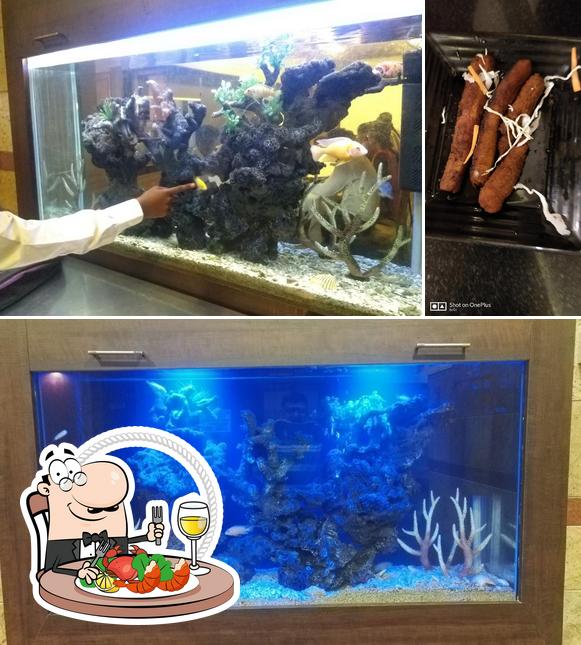 Get seafood at Hotel Devi