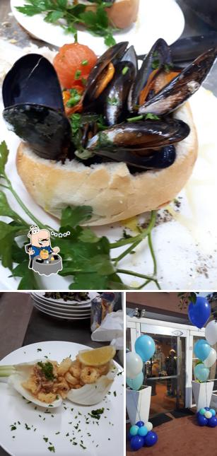 Platti al ristorantino di pesce kruddogo
